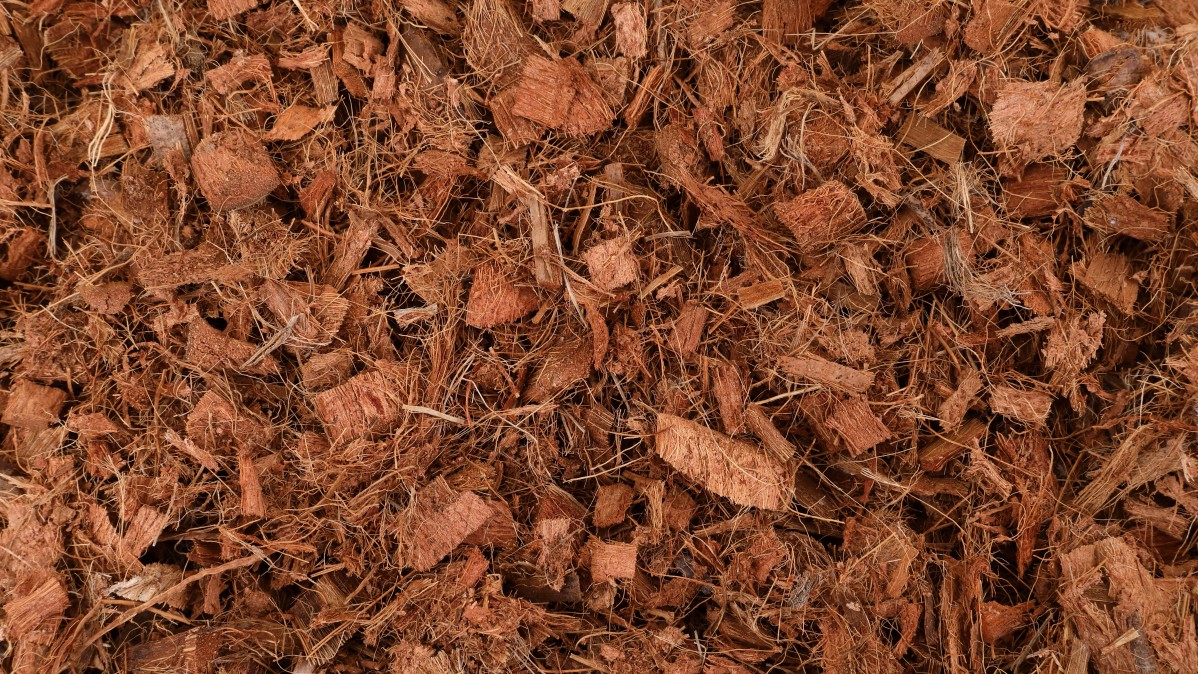 Mulch made from coco coir